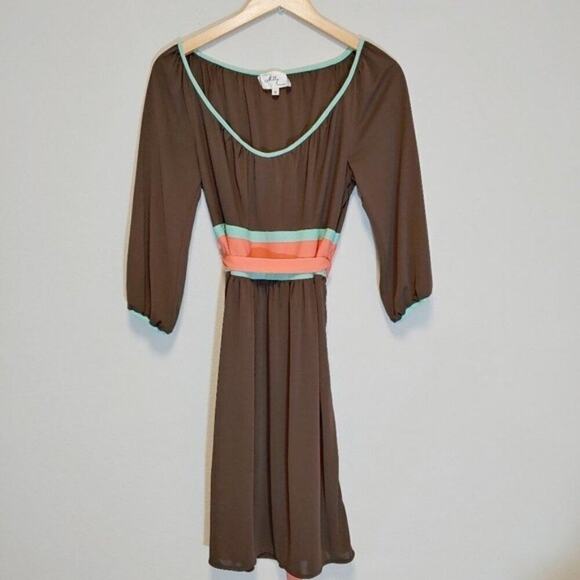 Milly of New York Dress Long Sleeves A-Line Sz M - Picture 2 of 12